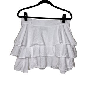 Y2K Alpinestars White Mini Skirt